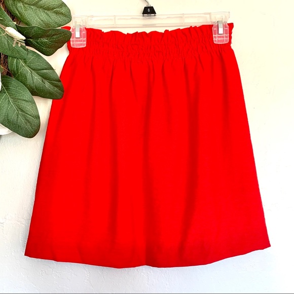 J. Crew Linen Sidewalk Smocked Waist Mini Skirt 00 - Picture 5 of 8